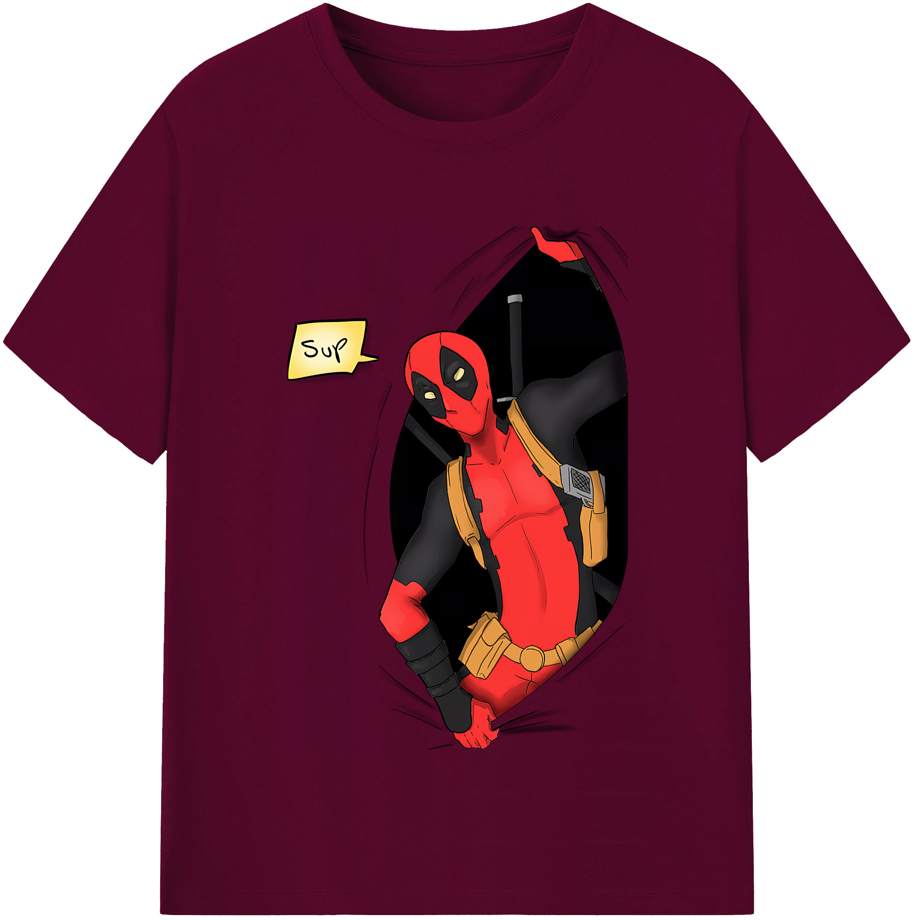（画像用） Deadpool デッドプール レディースカジュアルプリントTシャツ（綿100％）